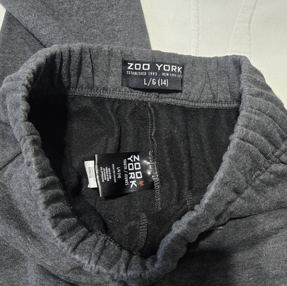 Zoo York Grey Track Pants, Kids L - Picture 4 of 4